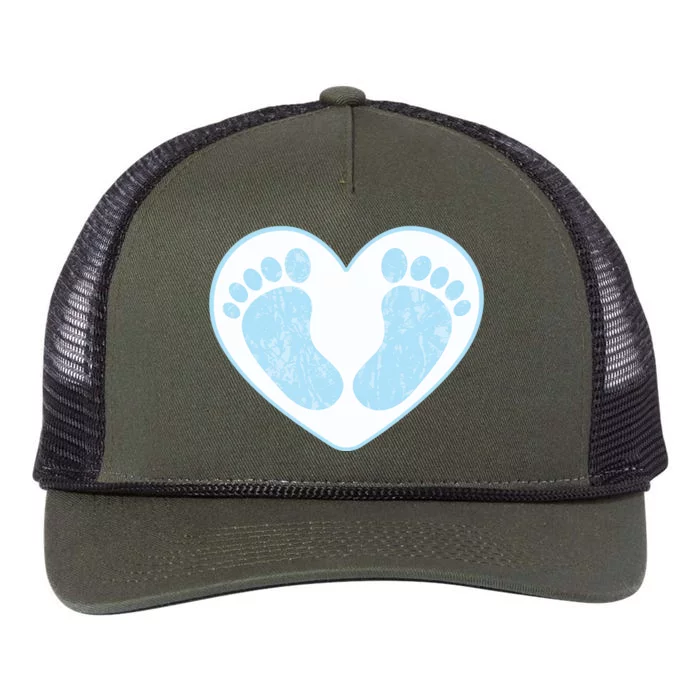 Newborn Feet Retro Rope Trucker Hat Cap