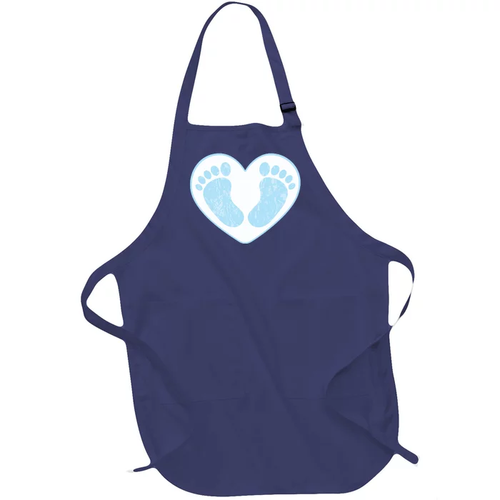 Newborn Feet Full-Length Apron With Pocket