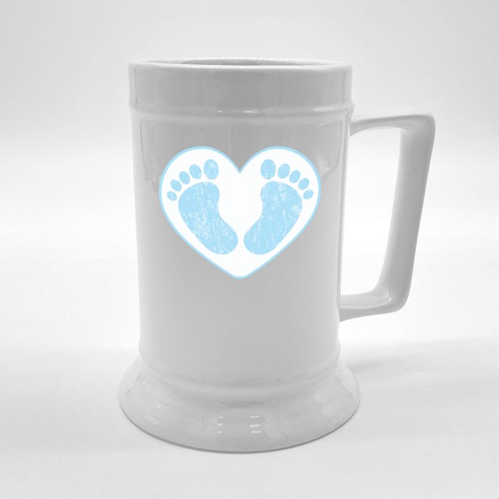 Newborn Feet Front & Back Beer Stein