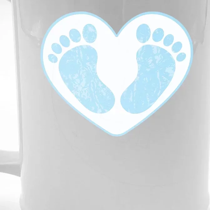 Newborn Feet Front & Back Beer Stein