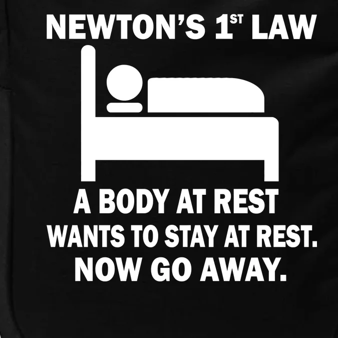 Newton's 1st Law A Body At Rest Impact Tech Backpack