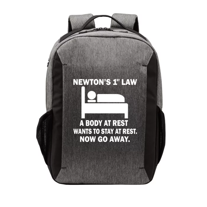 Newton's 1st Law A Body At Rest Vector Backpack