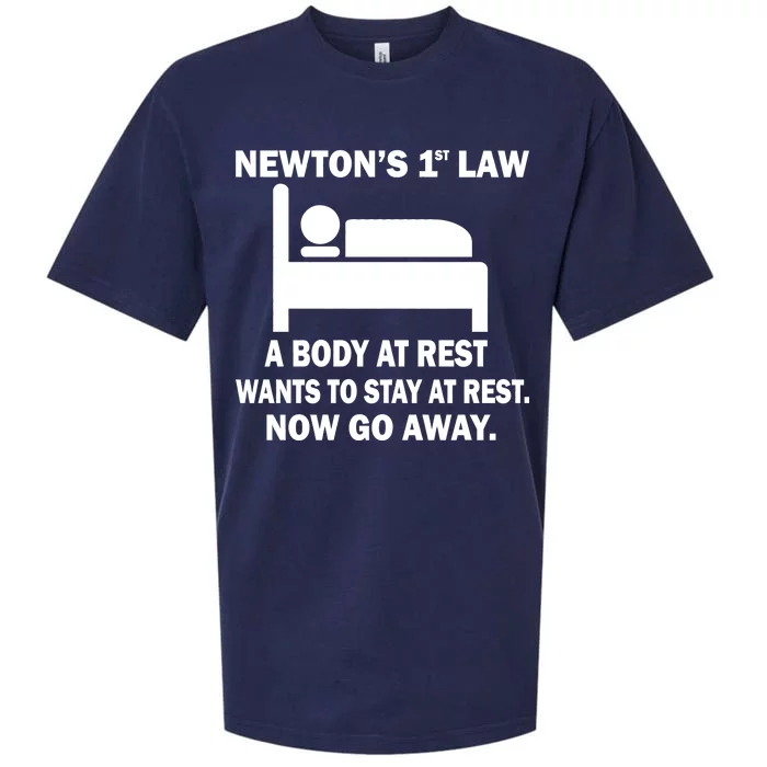 Newton's 1st Law A Body At Rest Sueded Cloud Jersey T-Shirt