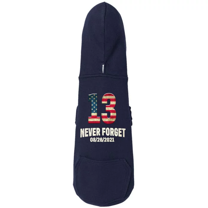 Never Forget 13 Service Members Kabul Afghanistan Airport Doggie 3-End Fleece Hoodie