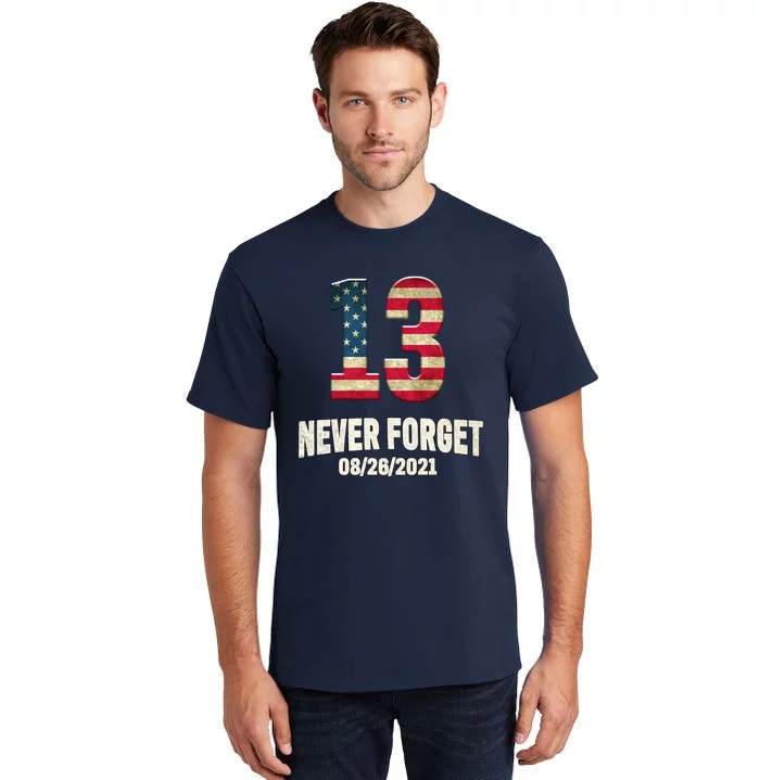 Never Forget 13 Service Members Kabul Afghanistan Airport Tall T-Shirt