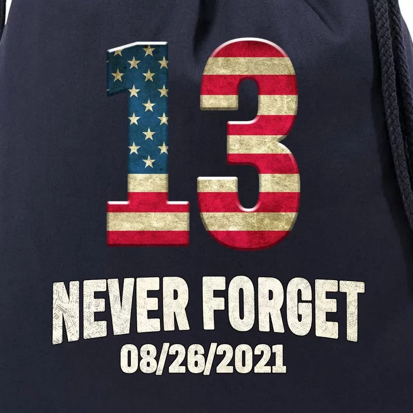 Never Forget 13 Service Members Kabul Afghanistan Airport Drawstring Bag