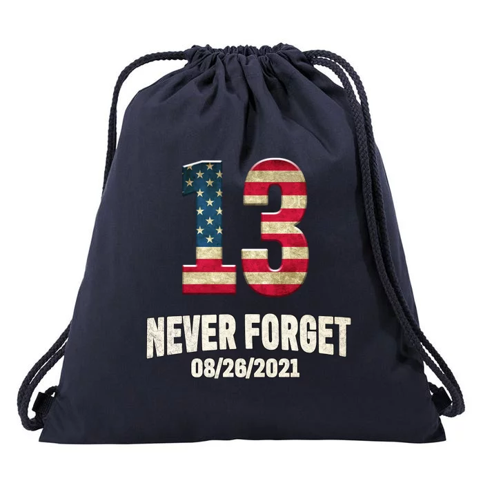 Never Forget 13 Service Members Kabul Afghanistan Airport Drawstring Bag