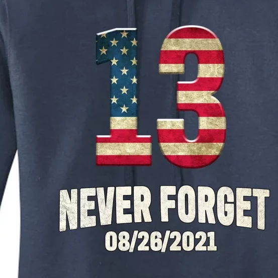 Never Forget 13 Service Members Kabul Afghanistan Airport Women's Pullover Hoodie