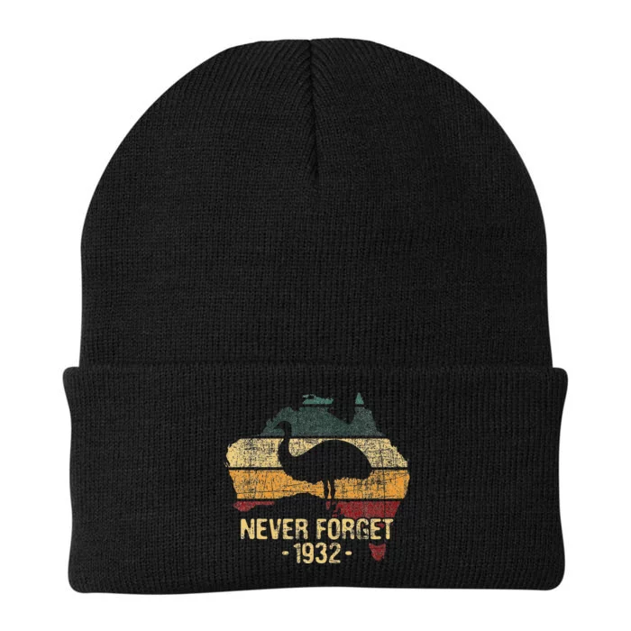 Never Forget 1932 Emu War Emu Lover Zookeeper Knit Cap Winter Beanie