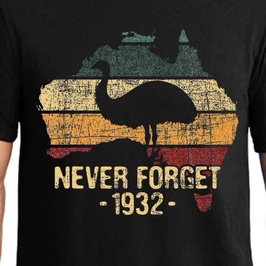 Never Forget 1932 Emu War Emu Lover Zookeeper Pajama Set