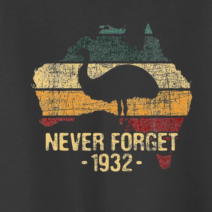 Never Forget 1932 Emu War Emu Lover Zookeeper Toddler T-Shirt