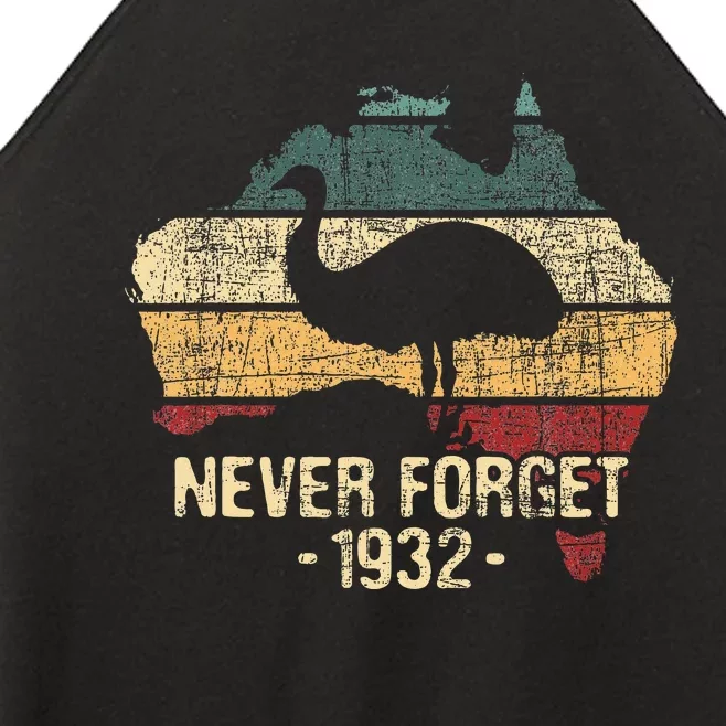 Never Forget 1932 Emu War Emu Lover Zookeeper Women’s Perfect Tri Rocker Tank