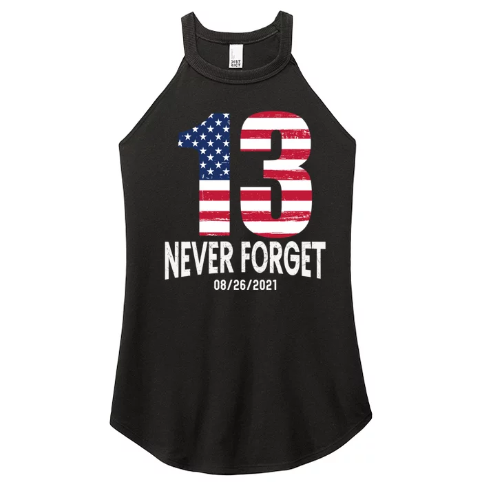 Never Forget 13 Service Members Kabul Afghanistan Airport Women’s Perfect Tri Rocker Tank