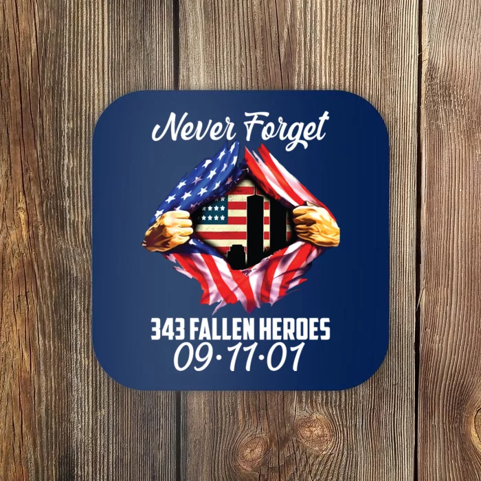 Never Forget 343 Fallen Heroes 091101 September 11 Coaster