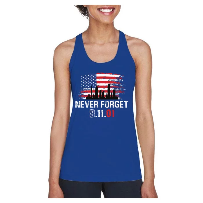 Never Forget 9.11.01 Women's Racerback Tank