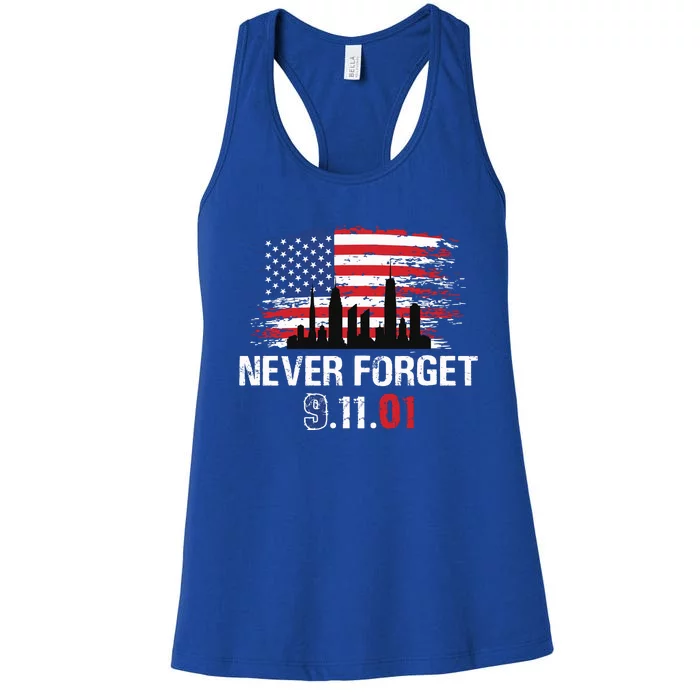 Never Forget 9.11.01 Women's Racerback Tank