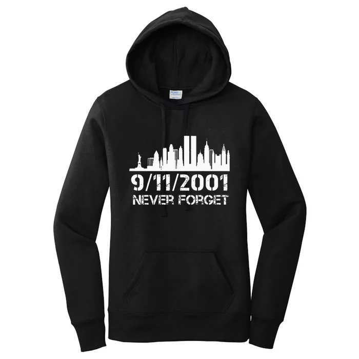 Never Forget 911 20th Anniversary Patriot Memorial Day Women's Pullover Hoodie