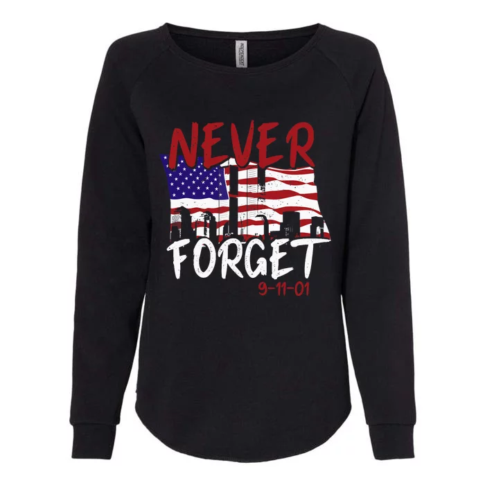 Never Forget 91101 Womens California Wash Sweatshirt