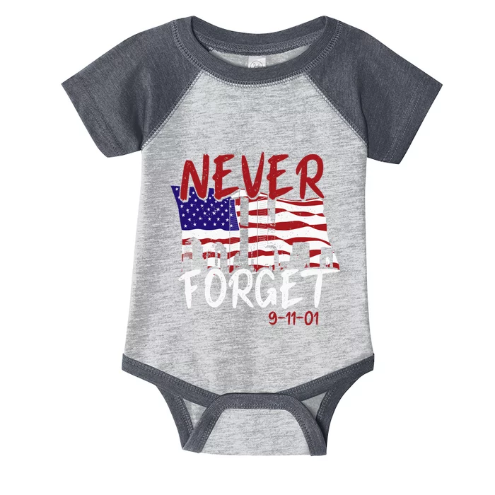 Never Forget 91101 Infant Baby Jersey Bodysuit