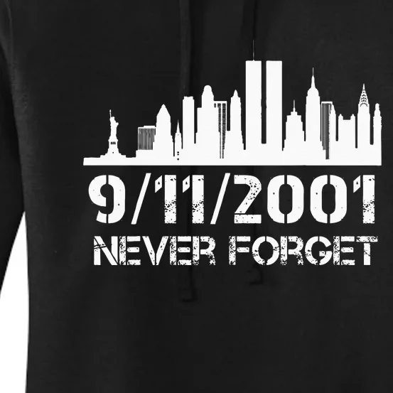 Never Forget 911 20th Anniversary Patriot Memorial Day Women's Pullover Hoodie