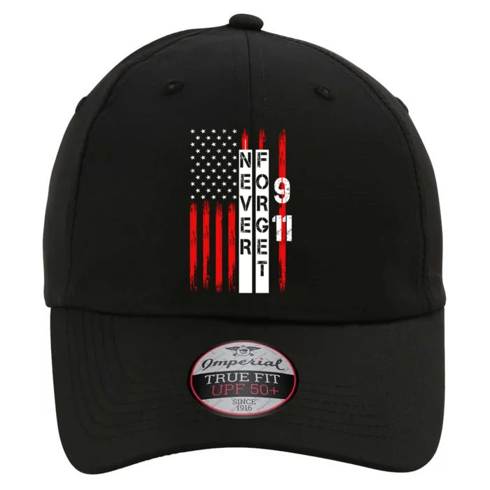 Never Forget 9 11 Nine Eleven Memorial Distressed US American Flag The Original Performance Cap