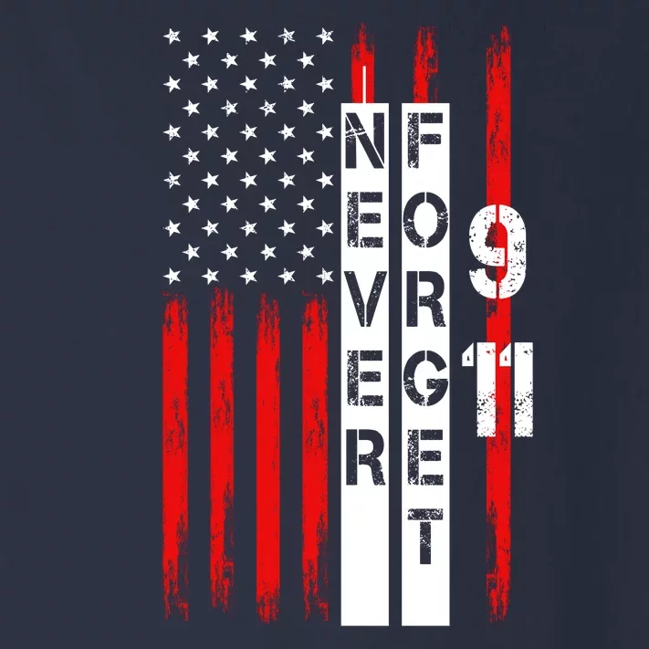 Never Forget 9 11 Nine Eleven Memorial Distressed US American Flag Toddler Long Sleeve Shirt