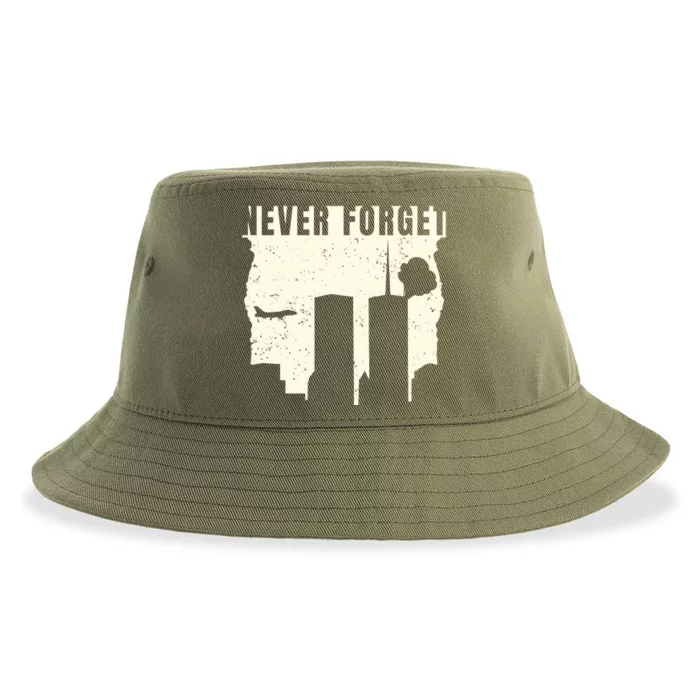 Never Forget 9.11 Patriot Day Sustainable Bucket Hat