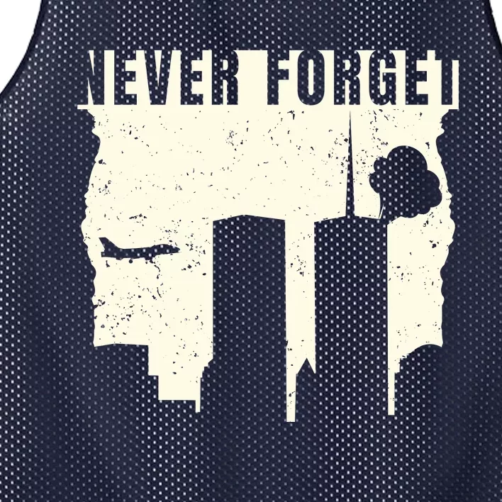 Never Forget 9.11 Patriot Day Mesh Reversible Basketball Jersey Tank