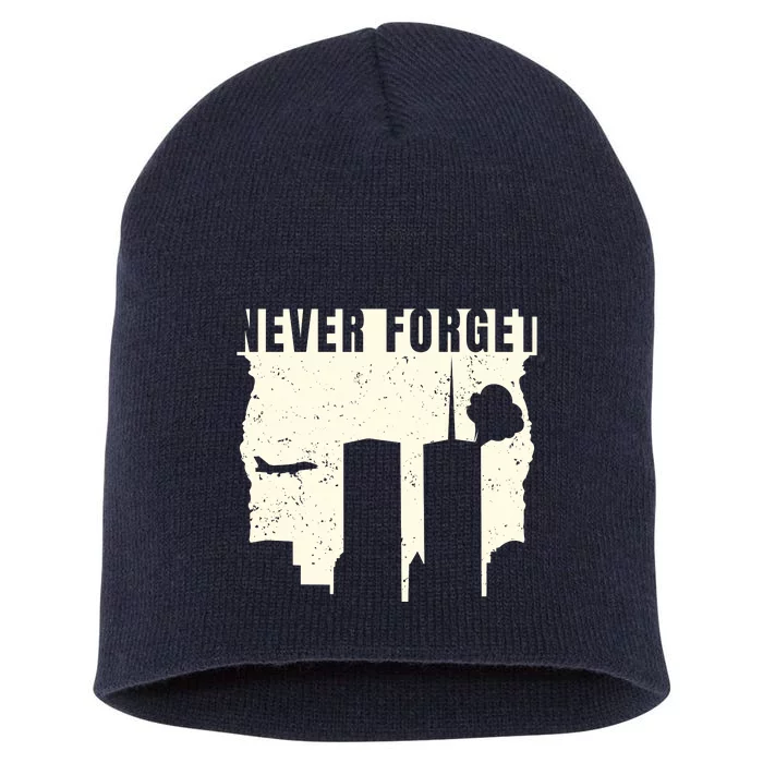 Never Forget 9.11 Patriot Day Short Acrylic Beanie