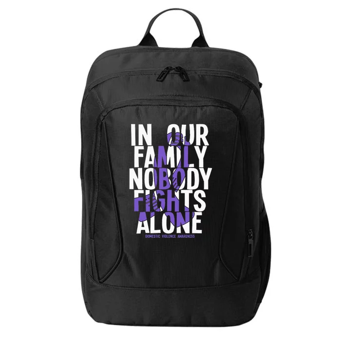 Nobody Fights Alone Domestic Violence Awareness City Backpack