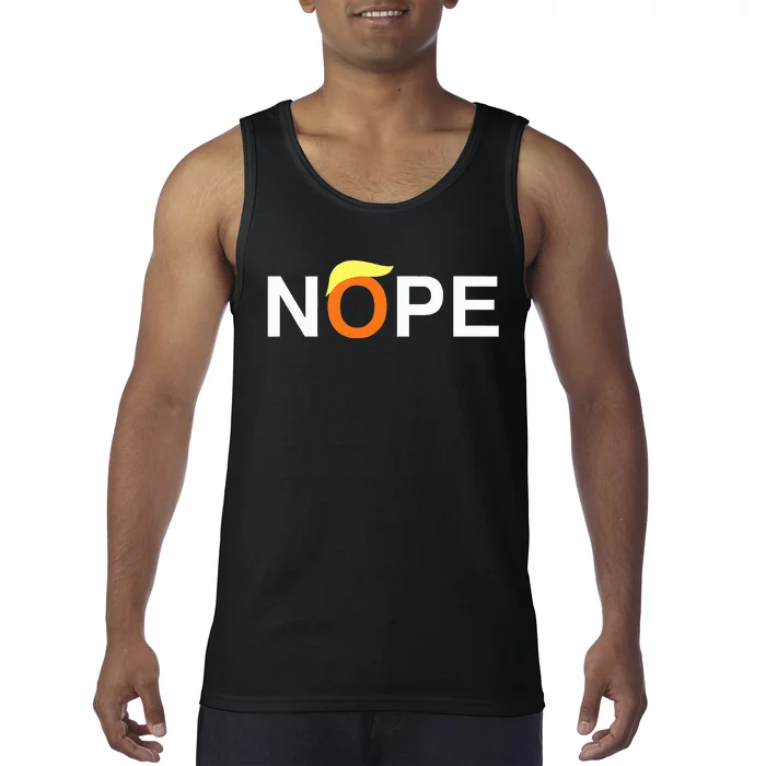 Nope Funny Anti Trump Tank Top