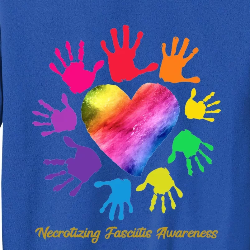 Necrotizing Fasciitis Awareness Hands Gift Tall Sweatshirt