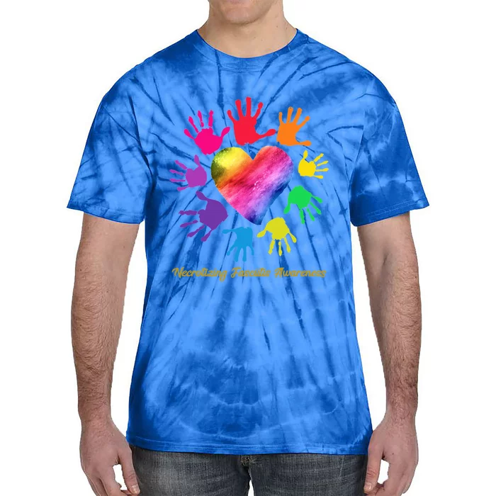 Necrotizing Fasciitis Awareness Hands Gift Tie-Dye T-Shirt