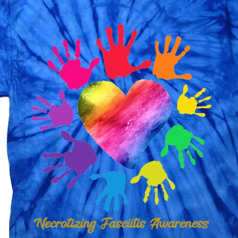 Necrotizing Fasciitis Awareness Hands Gift Tie-Dye T-Shirt