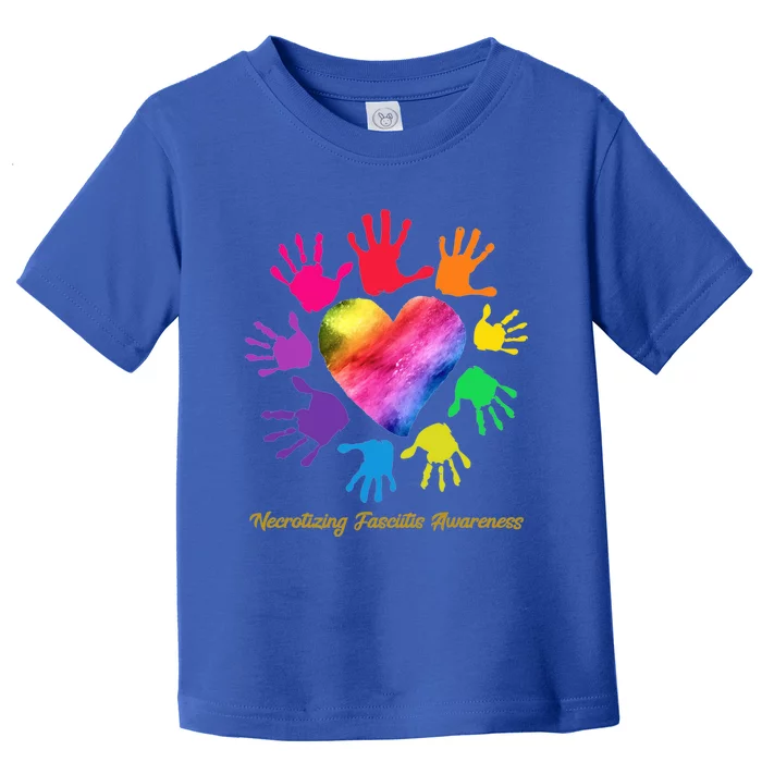 Necrotizing Fasciitis Awareness Hands Gift Toddler T-Shirt