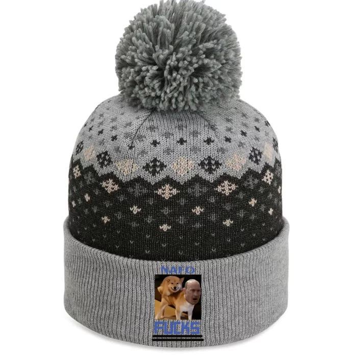 Nafo Fucks Adl The Baniff Cuffed Pom Beanie