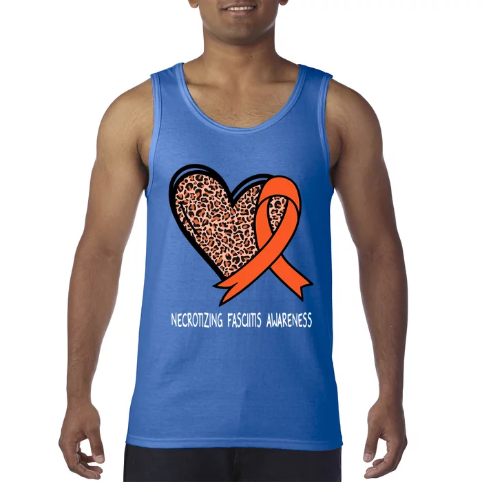 Necrotizing Fasciitis Awareness Orange Ribbon Cute Gift Tank Top