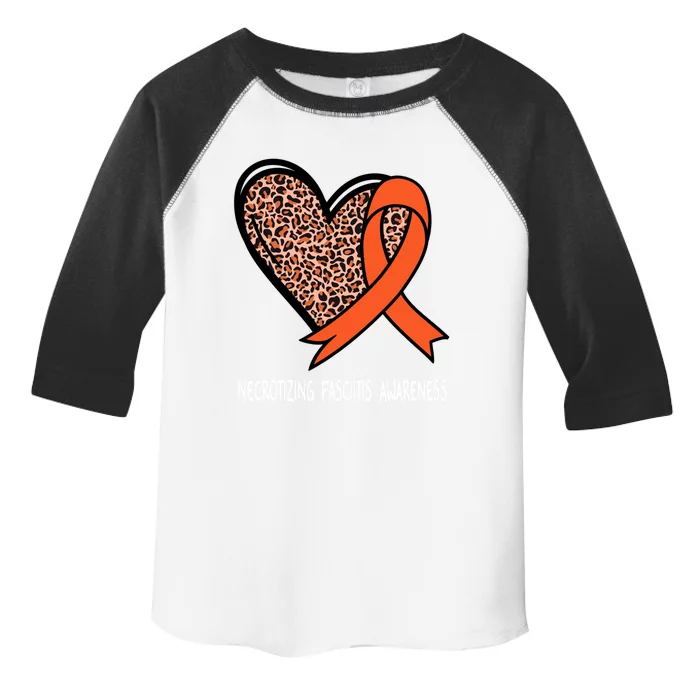 Necrotizing Fasciitis Awareness Orange Ribbon Cute Gift Toddler Fine Jersey T-Shirt