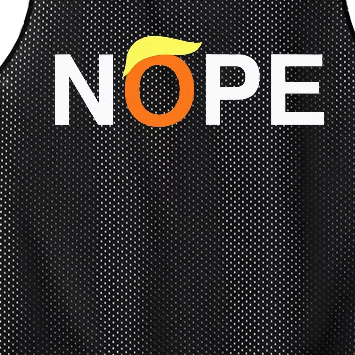 Nope Funny Antitrump Mesh Reversible Basketball Jersey Tank