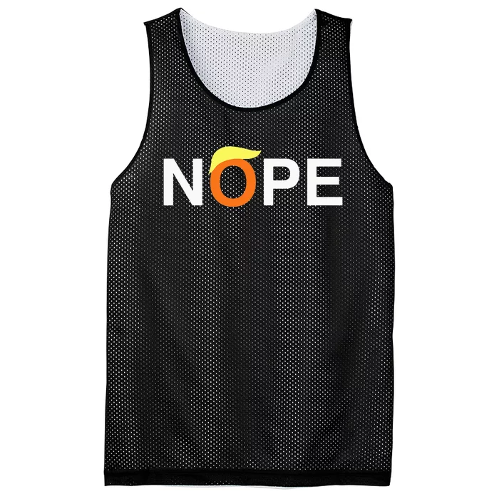 Nope Funny Antitrump Mesh Reversible Basketball Jersey Tank