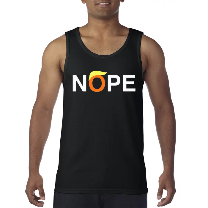 Nope Funny Antitrump Tank Top