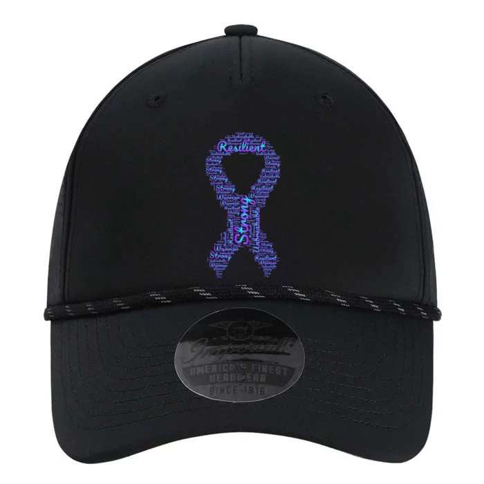 Necrotizing Fasciitis Awareness Month Ribbon With Words Cute Gift Performance The Dyno Cap