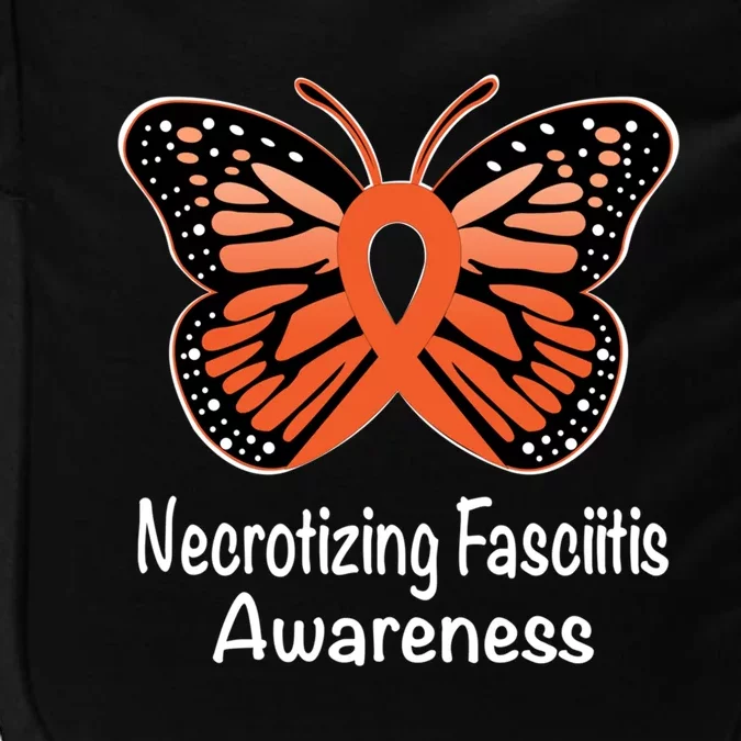 Necrotizing Fasciitis Awareness Warrior Orange Ribbon Meaningful Gift Impact Tech Backpack