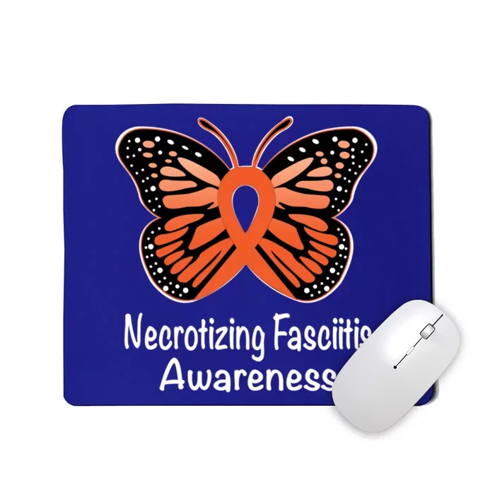 Necrotizing Fasciitis Awareness Warrior Orange Ribbon Meaningful Gift Mousepad