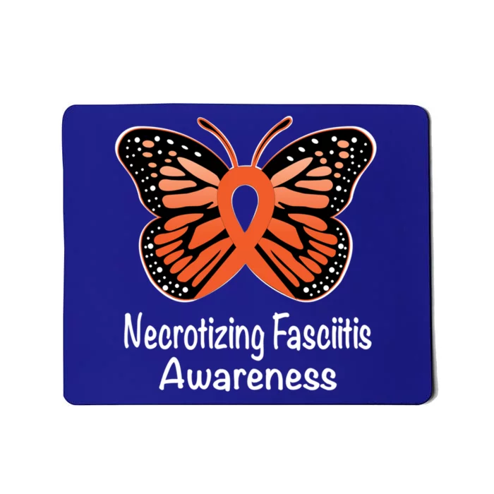 Necrotizing Fasciitis Awareness Warrior Orange Ribbon Meaningful Gift Mousepad