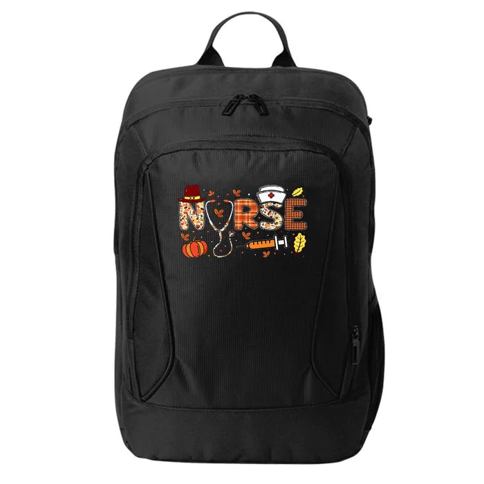 Nurses Fall Autumn Halloween Funny Thanksgiving Nurse City Backpack