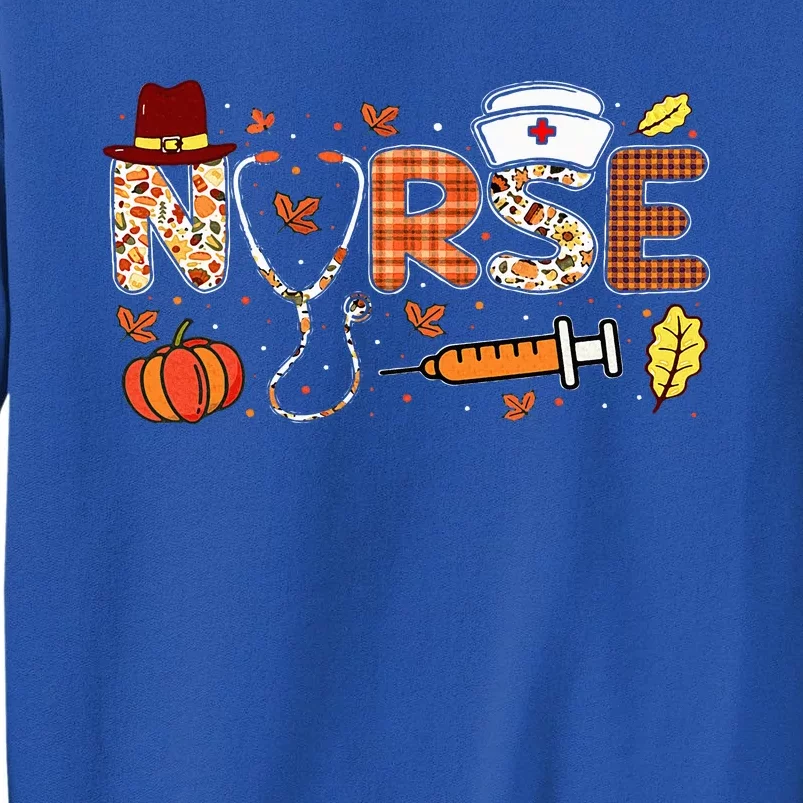 Nurses Fall Autumn Halloween Funny Thanksgiving Nurse Sweatshirt