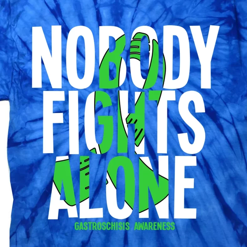 Nobody Fights Alone Gastroschisis Awareness Cool Gift Tie-Dye T-Shirt