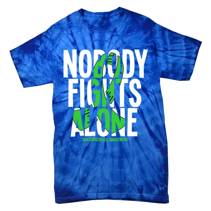 Nobody Fights Alone Gastroschisis Awareness Cool Gift Tie-Dye T-Shirt