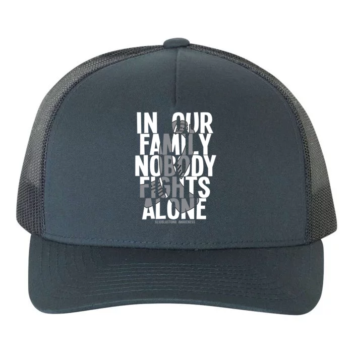 Nobody Fights Alone Glioblastoma Awareness Gift Yupoong Adult 5-Panel Trucker Hat